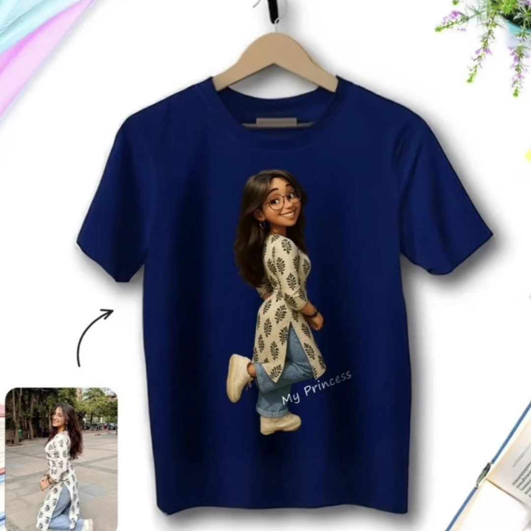 Ghibli-Style Custom Art T-Shirt