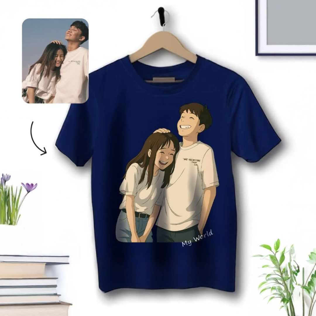 Ghibli-Style Custom Art T-Shirt