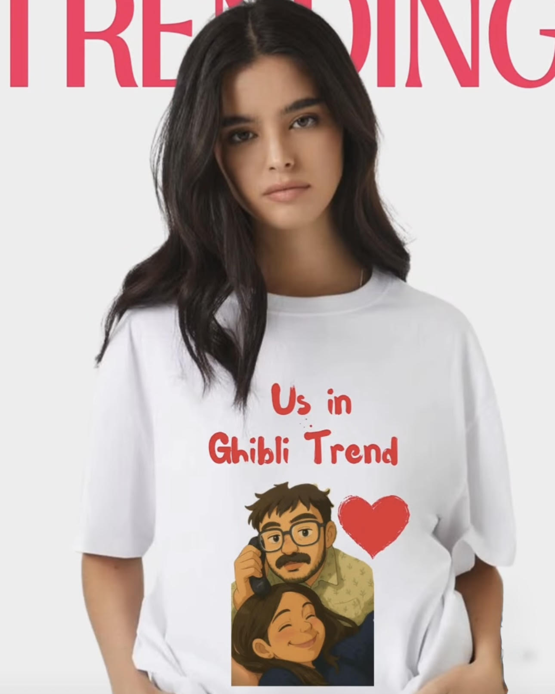 Ghibli-Style Custom Art T-Shirt